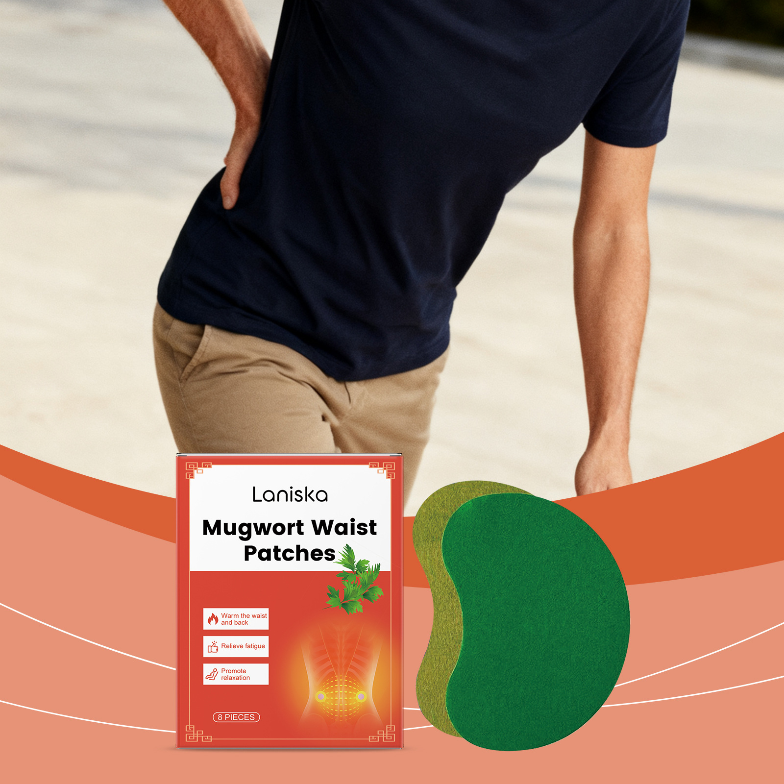 Mugwort Waist Patches – Natural Moxibustion Therapy for Pain Relief & Comfort