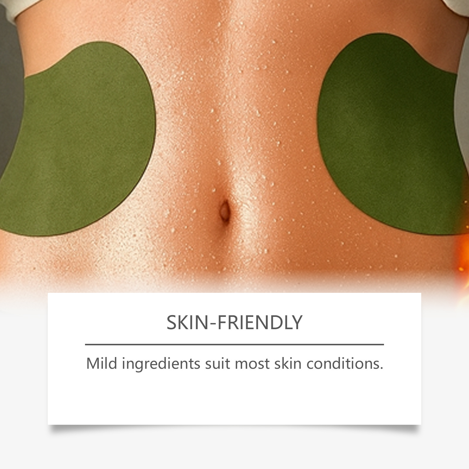 ORANGLES Mugwort Waist Patches – Natural Moxibustion Therapy for Pain Relief & Comfort - detailed closeup view - illustrating benefits - Image 3 of 4 | created for all | Shop Mugwort Waist Patches – Natural Moxibustion Therapy for Pain Relief & Comfort North Carolina | Free Shipping ORANGLES