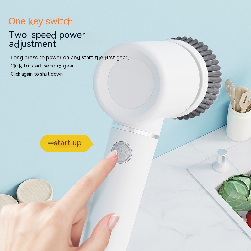 ORANGLES New Electric Cleaning Brush – Multifunctional Dish & Kitchen Tool - detailed closeup view - illustrating benefits - Image 3 of 6 | created for all | Shop New Electric Cleaning Brush – Multifunctional Dish & Kitchen Tool North Carolina | Free Shipping ORANGLES
