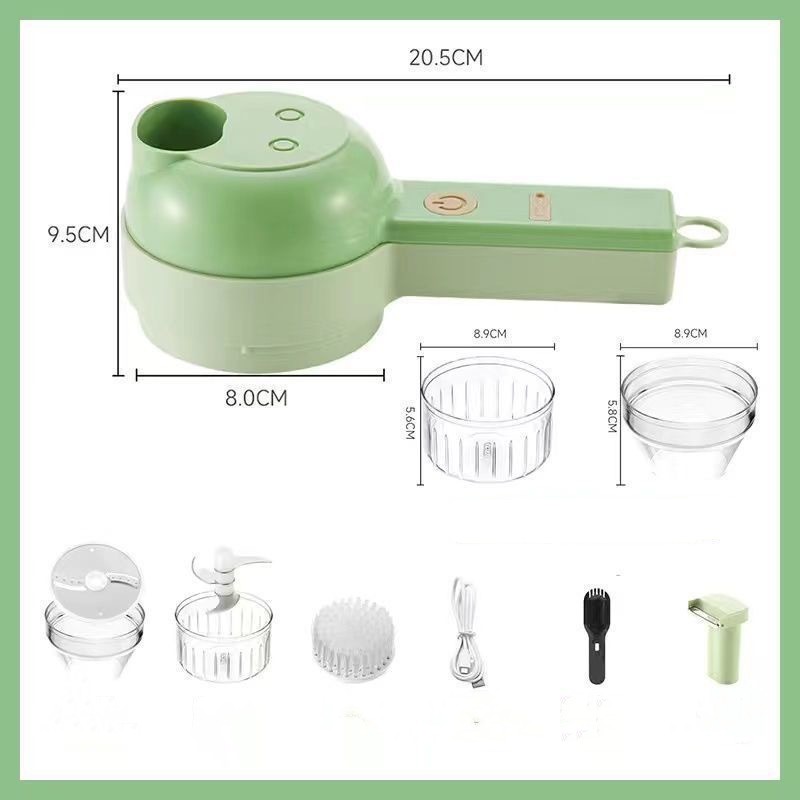 ORANGLES Electric Garlic Chopper – Multifunctional Household Slicer & Grinder - angled perspective - presenting advantages - Image 4 of 4 | fits any environment | Purchase Electric Garlic Chopper – Multifunctional Household Slicer & Grinder Michigan | Free Shipping ORANGLES