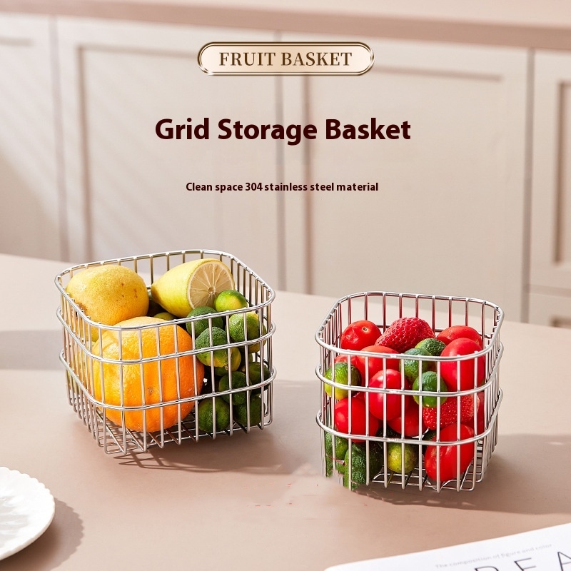 Kitchen Storage Rack – Household Draining Basket Organizer