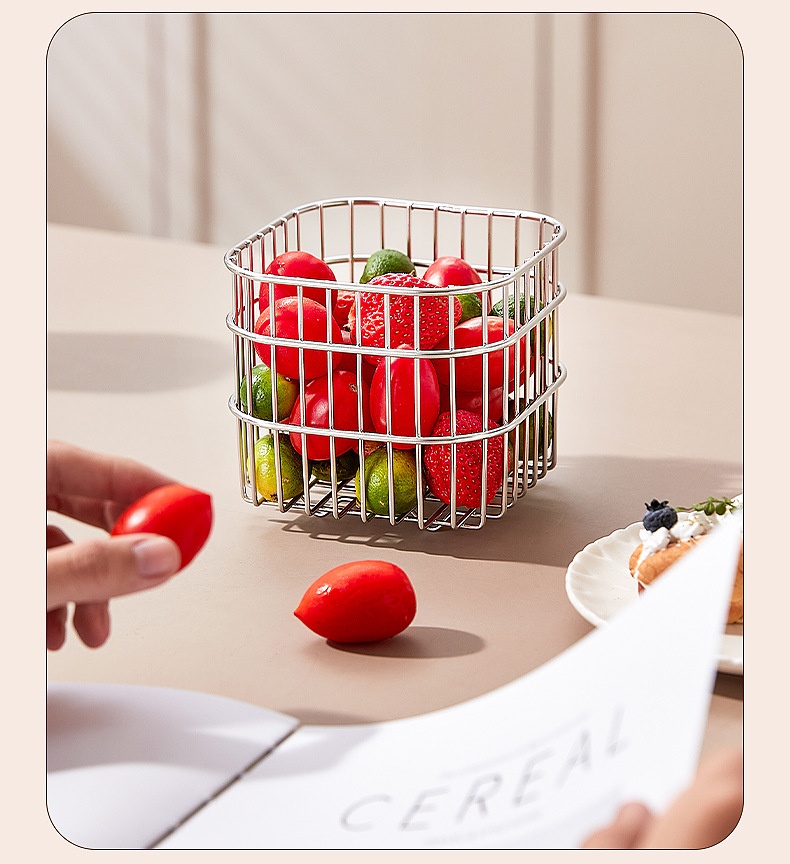 ORANGLES Kitchen Storage Rack – Household Draining Basket Organizer - full product showcase - displaying specifications - Image 5 of 5 | adapts to any space | Kitchen Storage Rack – Household Draining Basket Organizer deal New Jersey | Free Shipping ORANGLES