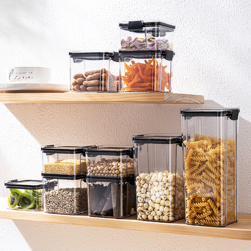 ORANGLES Kitchen Sealed Jar Storage Box – Plastic Dry Goods Food Tank - angled perspective - presenting advantages - Image 4 of 4 | fits any environment | Purchase Kitchen Sealed Jar Storage Box – Plastic Dry Goods Food Tank Michigan | Free Shipping ORANGLES