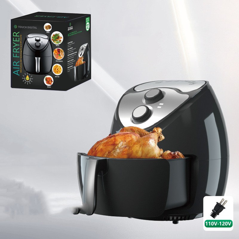 ORANGLES Large Capacity 8L Intelligent Air Fryer - detailed closeup view - illustrating benefits - Image 3 of 4 | created for all | Shop Large Capacity 8L Intelligent Air Fryer North Carolina | Free Shipping ORANGLES