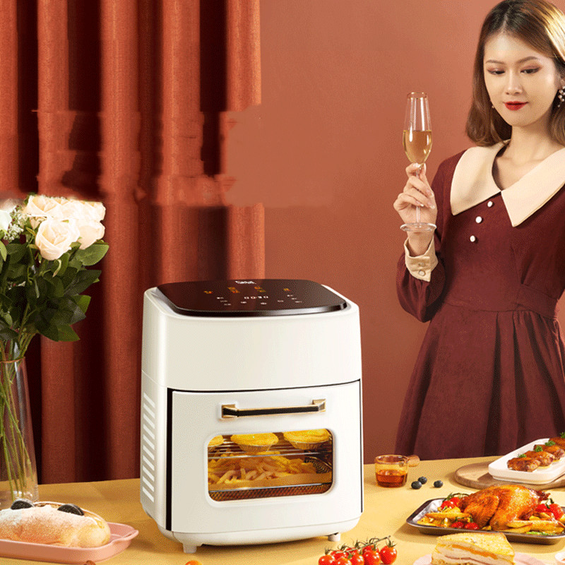 ORANGLES Fashion Personality Stainless Steel Air Fryer - angled perspective - presenting advantages - Image 4 of 4 | fits any environment | Purchase Fashion Personality Stainless Steel Air Fryer Michigan | Free Shipping ORANGLES