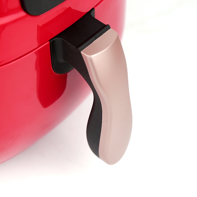 ORANGLES European Plug Smart Air Fryer Black & Red - detailed closeup view - illustrating benefits - Image 3 of 3 | created for all | Shop European Plug Smart Air Fryer Black & Red North Carolina | Free Shipping ORANGLES