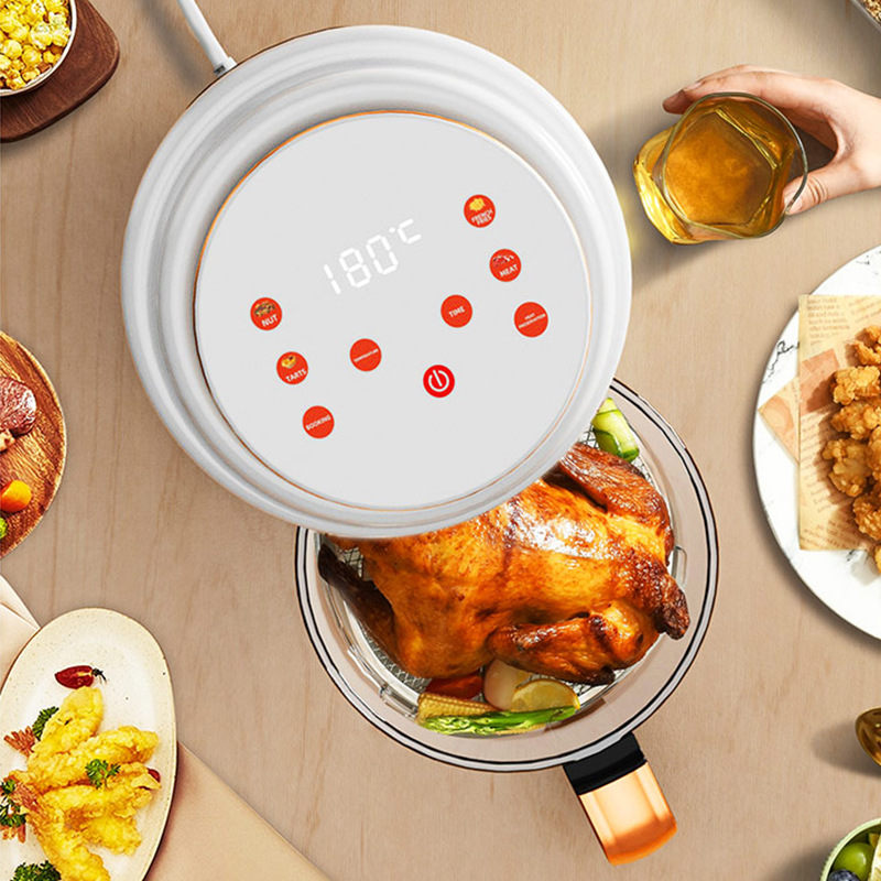 ORANGLES Portable Compatible Air Fryer for Home Use - detailed closeup view - illustrating benefits - Image 3 of 4 | created for all | Shop Portable Compatible Air Fryer for Home Use North Carolina | Free Shipping ORANGLES