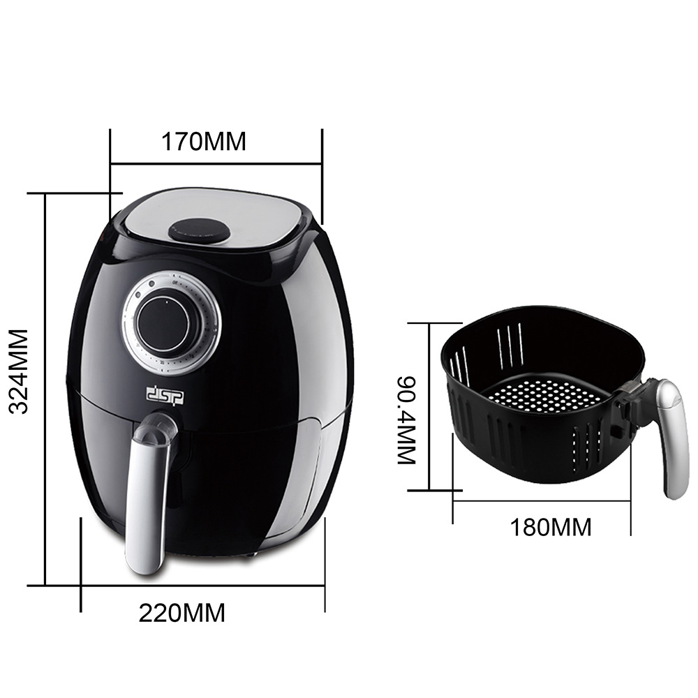 ORANGLES Multifunctional Electric Fries Machine Air Fryer - detailed closeup view - illustrating benefits - Image 3 of 3 | created for all | Shop Multifunctional Electric Fries Machine Air Fryer North Carolina | Free Shipping ORANGLES