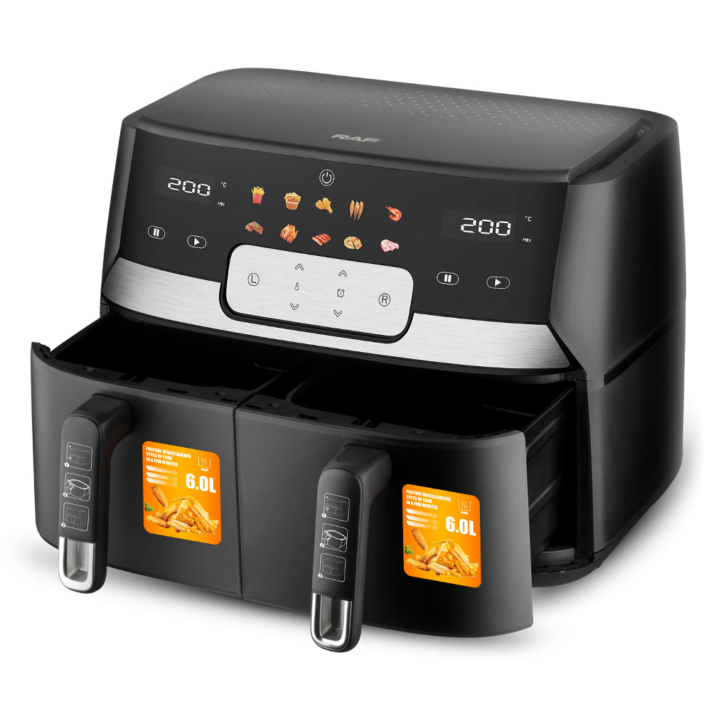 ORANGLES European Double Lining Oil‑Free Air Fryer - high resolution display - exposing craftsmanship - Image 2 of 5 | built for everyone | European Double Lining Oil‑Free Air Fryer for sale Georgia | Free Shipping ORANGLES