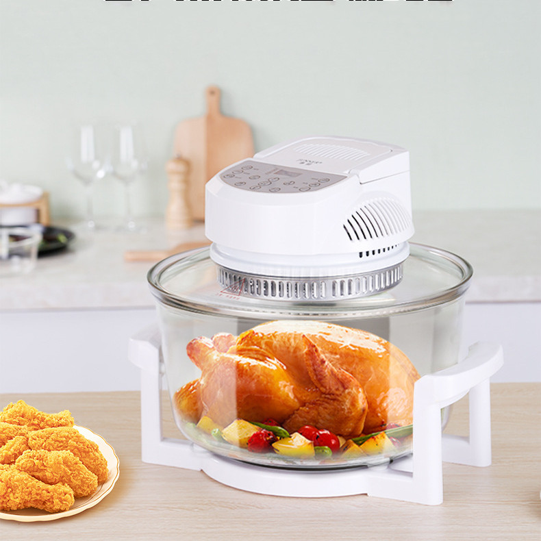 ORANGLES 12L Lightwave Oven Intelligent Visual Air Fryer - detailed closeup view - illustrating benefits - Image 3 of 4 | created for all | Shop 12L Lightwave Oven Intelligent Visual Air Fryer North Carolina | Free Shipping ORANGLES