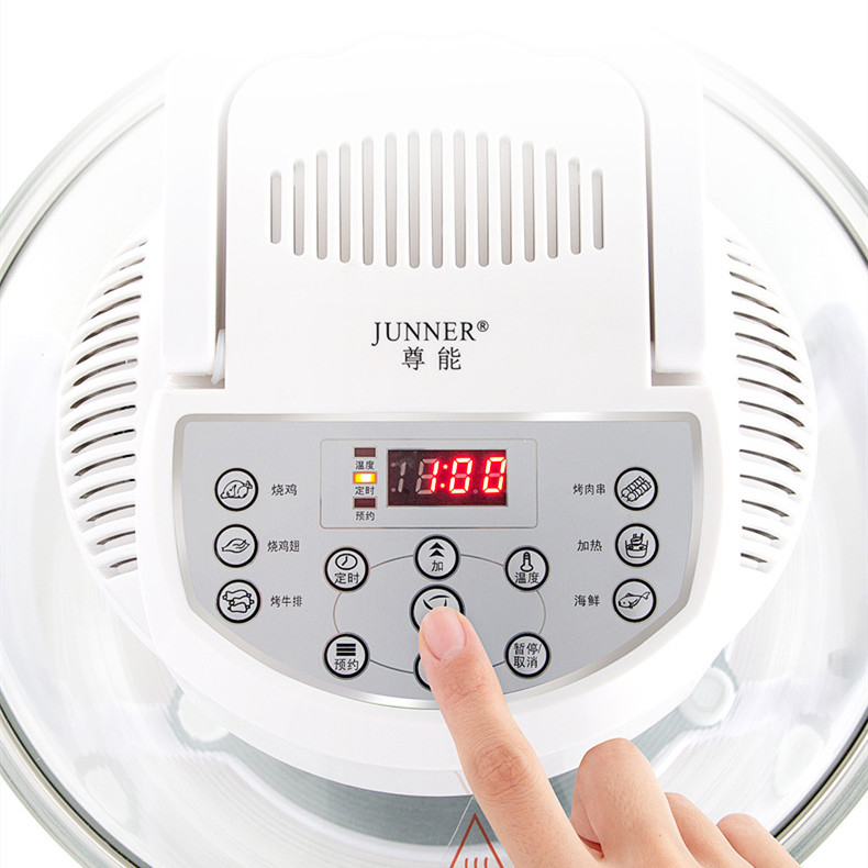 ORANGLES 12L Lightwave Oven Intelligent Visual Air Fryer - angled perspective - presenting advantages - Image 4 of 4 | fits any environment | Purchase 12L Lightwave Oven Intelligent Visual Air Fryer Michigan | Free Shipping ORANGLES