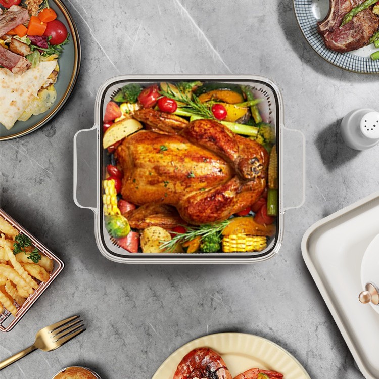 ORANGLES Large Capacity Air Fryer for Wings & Chips - angled perspective - presenting advantages - Image 4 of 5 | fits any environment | Purchase Large Capacity Air Fryer for Wings & Chips Michigan | Free Shipping ORANGLES