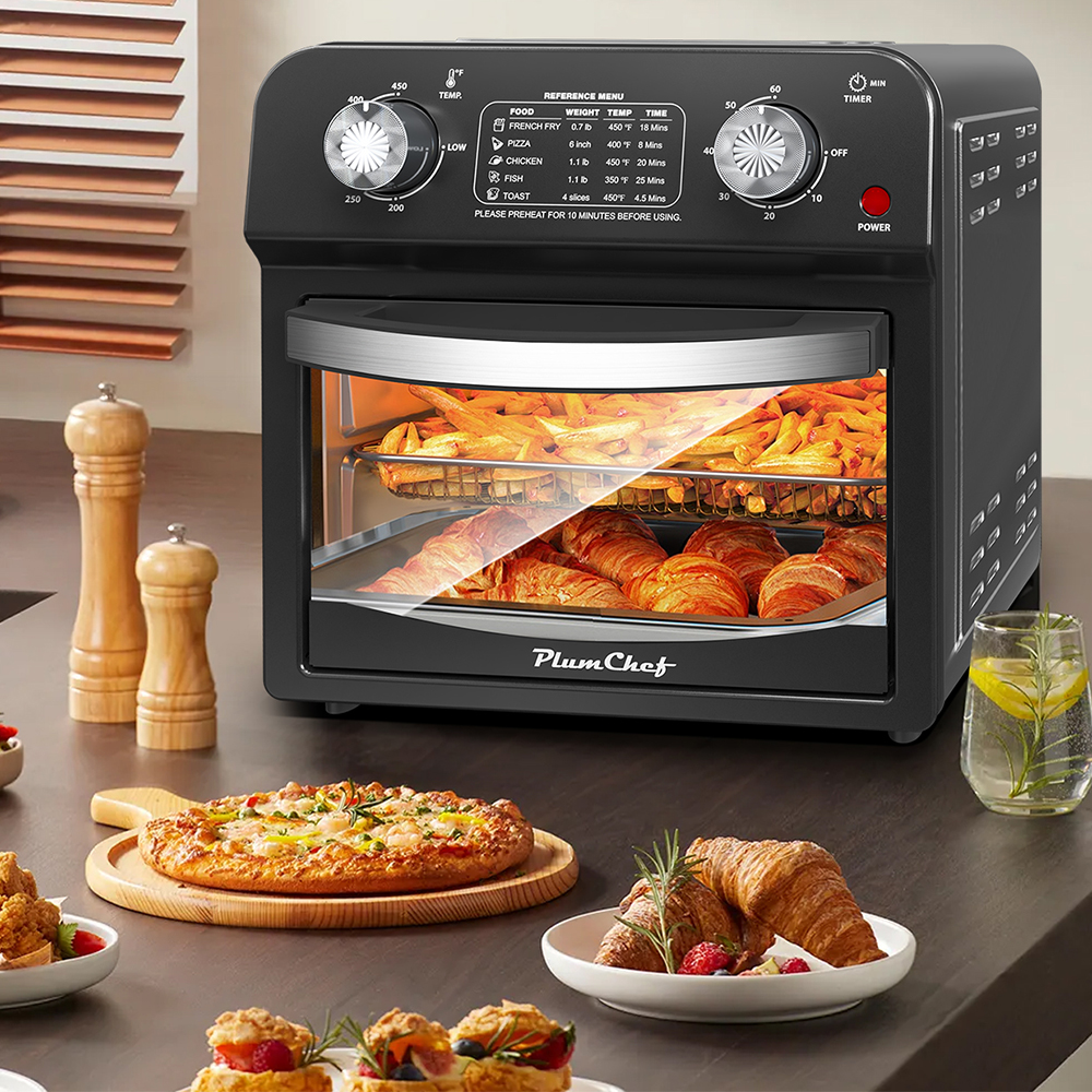 ORANGLES 12.5Qt Dual Knob Control Air Fryer Oven - high resolution display - Image 2 of 4 | perfect for office | California | Free Shipping ORANGLES