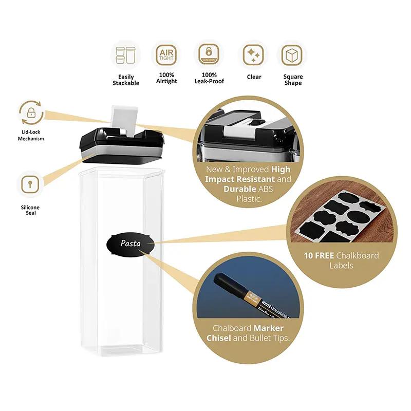 ORANGLES 7‑Piece Food Storage Container Set – Fresh & Safe - detailed closeup view - illustrating benefits - Image 3 of 6 | created for all | Shop 7‑Piece Food Storage Container Set – Fresh & Safe North Carolina | Free Shipping ORANGLES