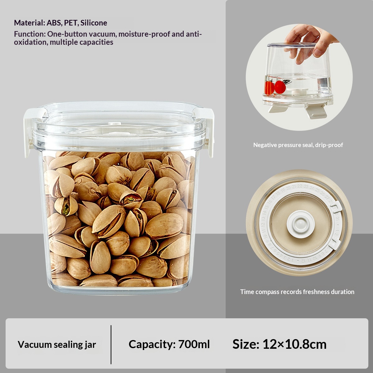 ORANGLES Electric Vacuum Sealing Jar – Fresh Storage - elegant presentation - exhibiting components - Image 6 of 6 | ideal for home | Discount on Electric Vacuum Sealing Jar – Fresh Storage Virginia | Free Shipping ORANGLES