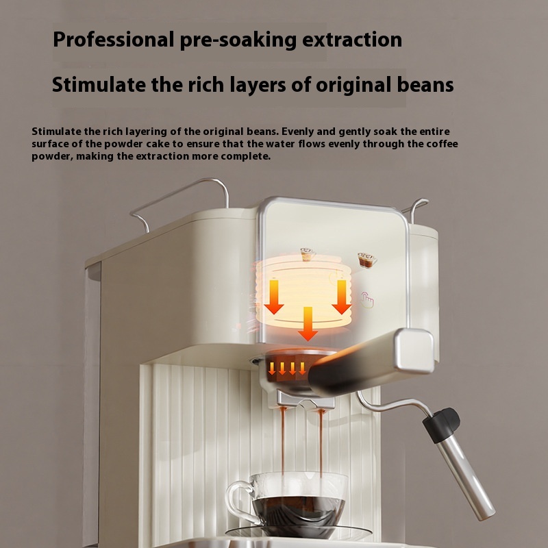 ORANGLES Italian Coffee Machine Semi Automatic High Pressure - detailed closeup view - Image 3 of 5 | great for travel | Texas | Free Shipping ORANGLES
