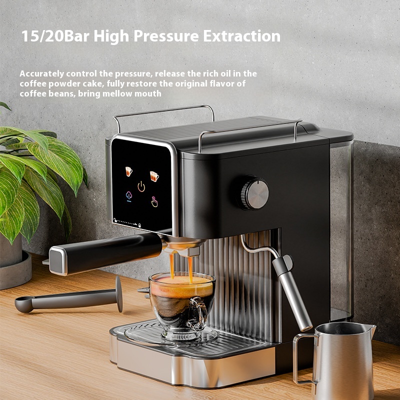 ORANGLES Italian Coffee Machine High Pressure Espresso - high resolution display - Image 2 of 3 | perfect for office | California | Free Shipping ORANGLES