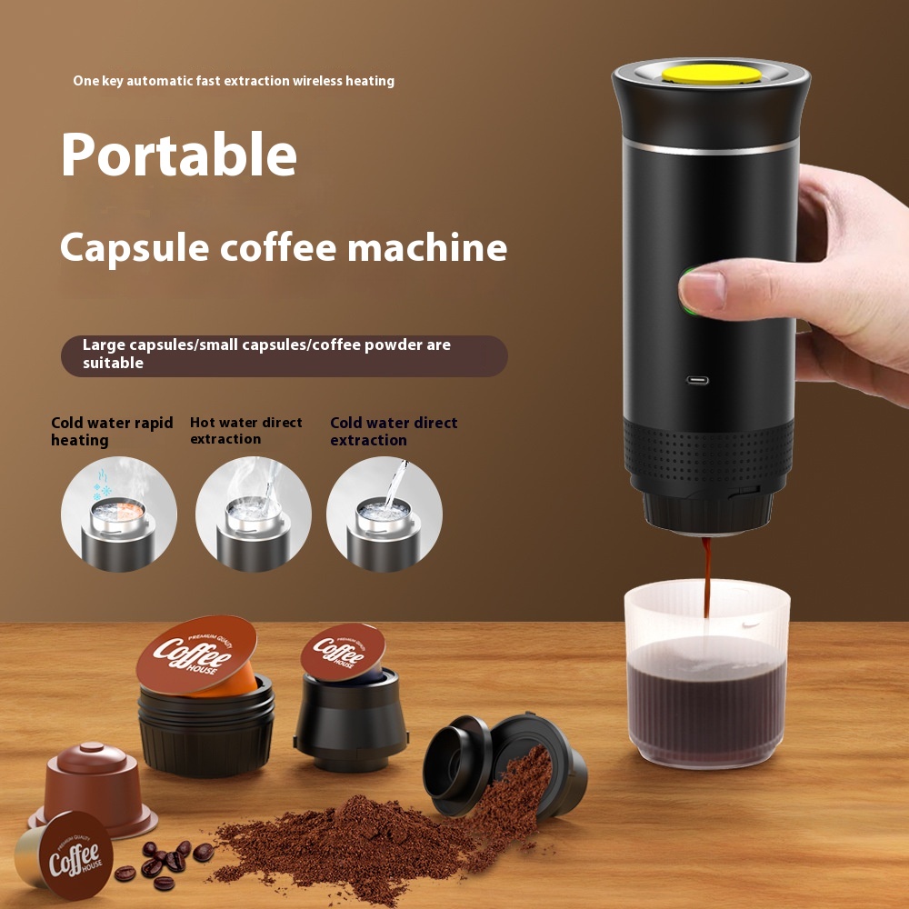 ORANGLES Portable Espresso Maker 3 In 1 Travel Coffee Machine - detailed closeup view - Image 3 of 5 | great for travel | Texas | Free Shipping ORANGLES