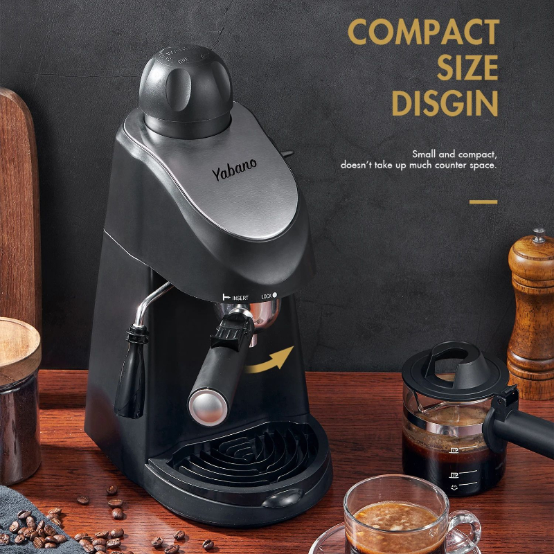ORANGLES Italian Coffee Machine 35 Bar High Pressure Espresso - angled perspective - Image 4 of 4 | excellent for daily use | New York | Free Shipping ORANGLES