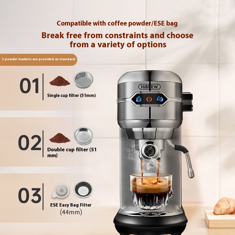 ORANGLES Commercial Coffee Machines Italian American Hot And Cold Semi Automatic - high resolution display - Image 2 of 5 | perfect for office | California | Free Shipping ORANGLES