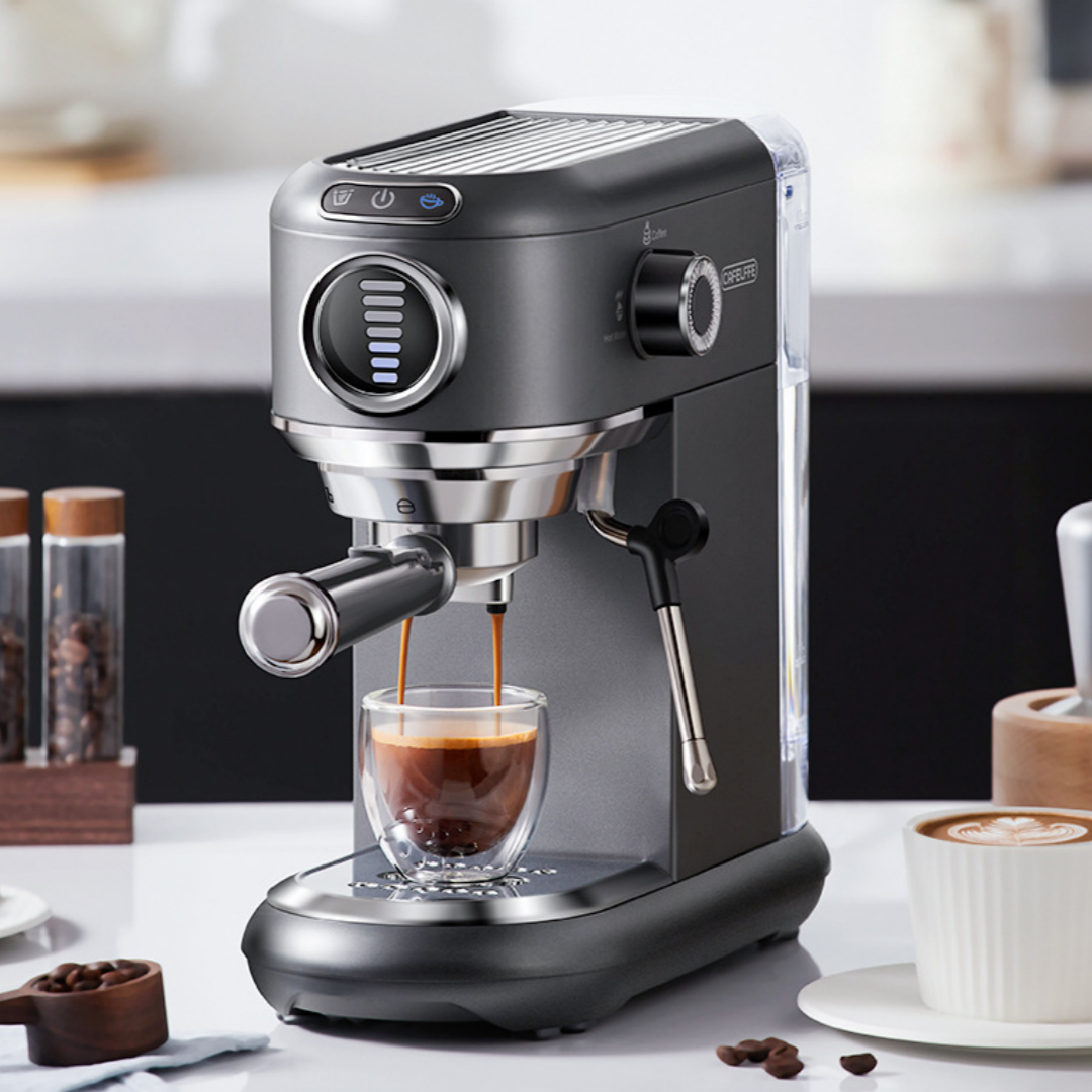 ORANGLES Best Home Espresso Machines Small All In One Semi Automatic Steam - high resolution display - Image 2 of 5 | perfect for office | California | Free Shipping ORANGLES