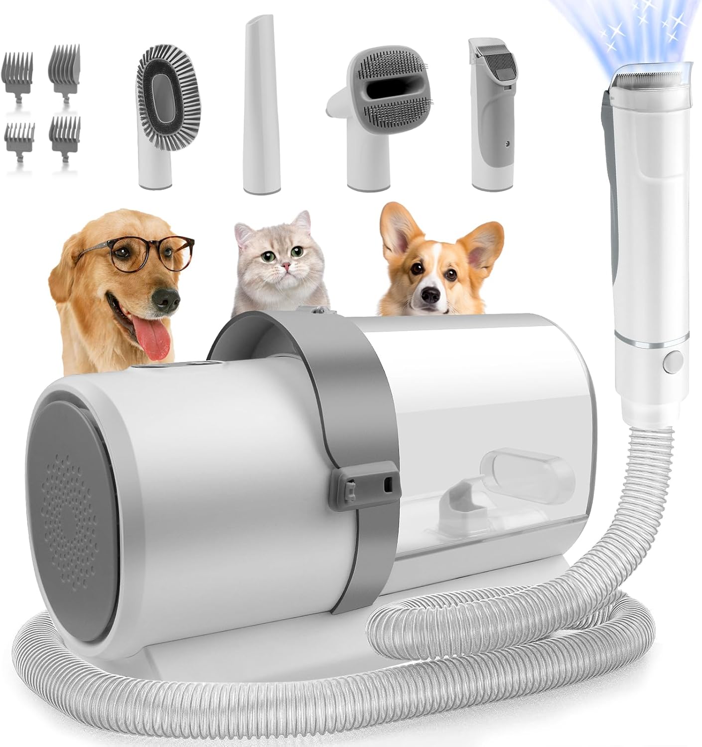 Professional Dog Grooming Clippers – Low Noise & Suction