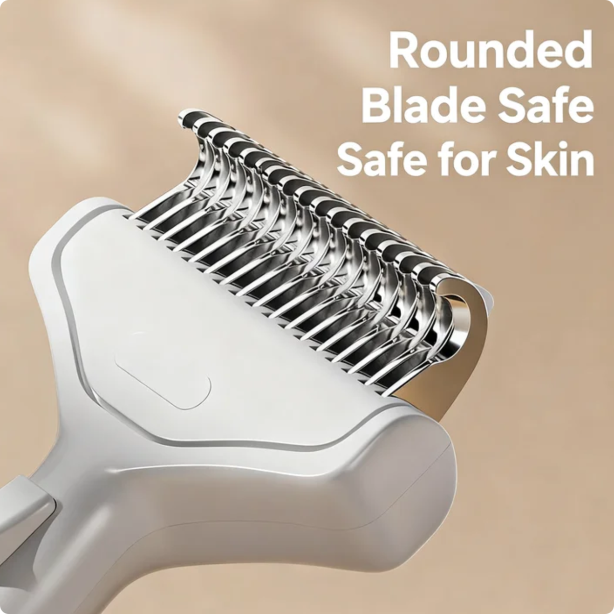 ORANGLES Pet Dematting Comb – Self‑Cleaning Deshedding Brush - angled perspective - presenting advantages - Image 4 of 5 | fits any environment | Purchase Pet Dematting Comb – Self‑Cleaning Deshedding Brush Michigan | Free Shipping ORANGLES