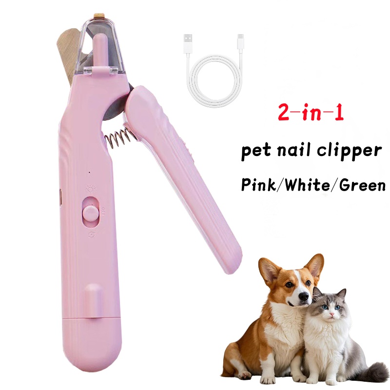 ORANGLES 2‑in‑1 Pet Nail Clippers – LED Dog & Cat Trimmer - detailed closeup view - illustrating benefits - Image 3 of 6 | created for all | Shop 2‑in‑1 Pet Nail Clippers – LED Dog & Cat Trimmer North Carolina | Free Shipping ORANGLES