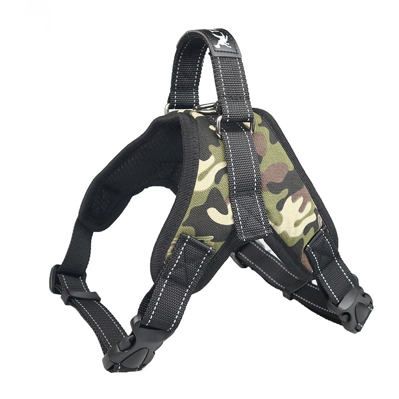 ORANGLES Pet Saddle Chest Strap Camouflage Outdoor Dog Vest - detailed closeup view - illustrating benefits - Image 3 of 4 | created for all | Shop Pet Saddle Chest Strap Camouflage Outdoor Dog Vest North Carolina | Free Shipping ORANGLES