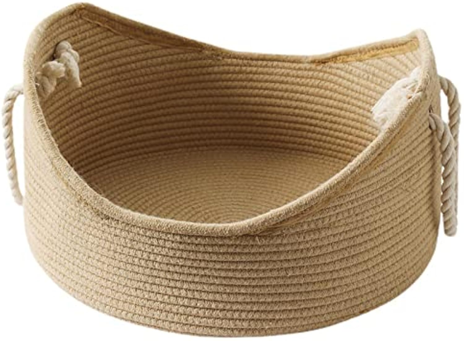 Wicker Cat Bed Basket With Scratching Board