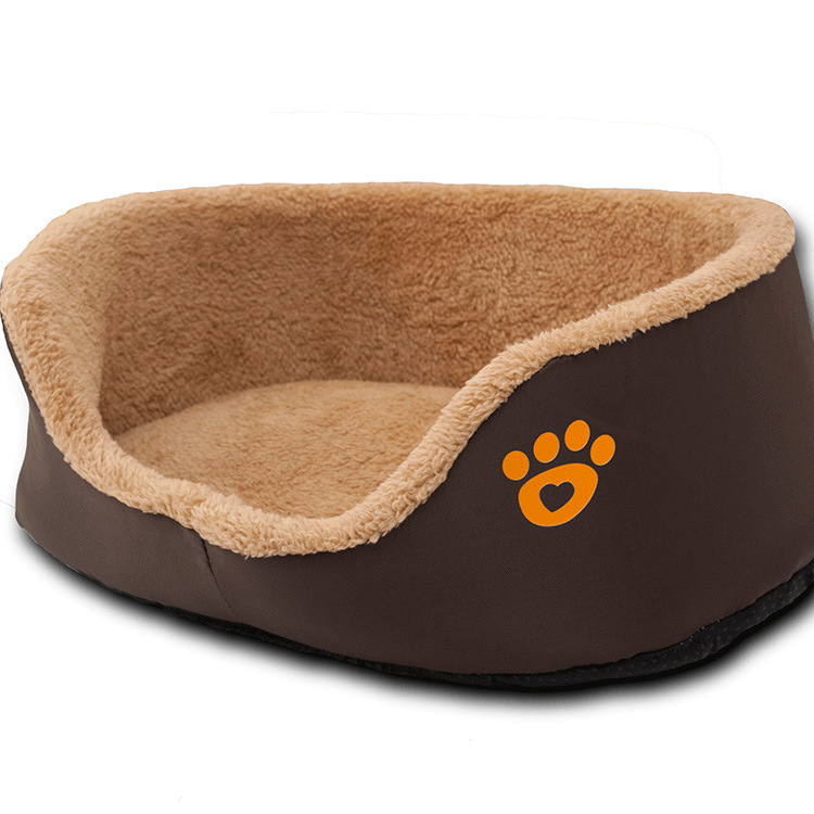 Soft Warm Wool Round Dog Pet Sofa Bed
