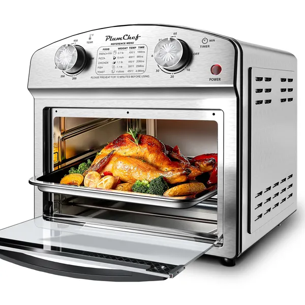 12L Stainless Steel Air Fryer Oven – Family Sized Countertop Combo