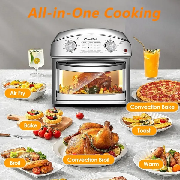 ORANGLES 12L Stainless Steel Air Fryer Oven – Family Sized Countertop Combo - high resolution display - exposing craftsmanship - Image 2 of 4 | built for everyone | 12L Stainless Steel Air Fryer Oven – Family Sized Countertop Combo for sale Georgia | Free Shipping ORANGLES