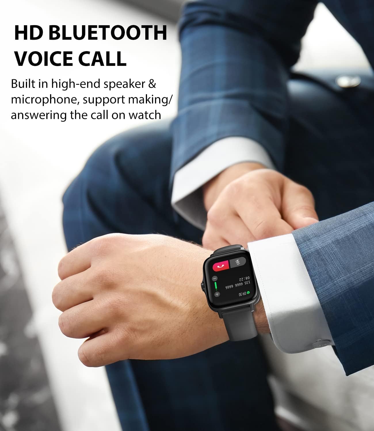 ORANGLES ZL54CJ Square Smartwatch With Bluetooth Call And Fitness Tracker - high resolution display - exposing craftsmanship - Image 2 of 6 | built for everyone | ZL54CJ Square Smartwatch With Bluetooth Call And Fitness Tracker for sale Georgia | Free Shipping ORANGLES