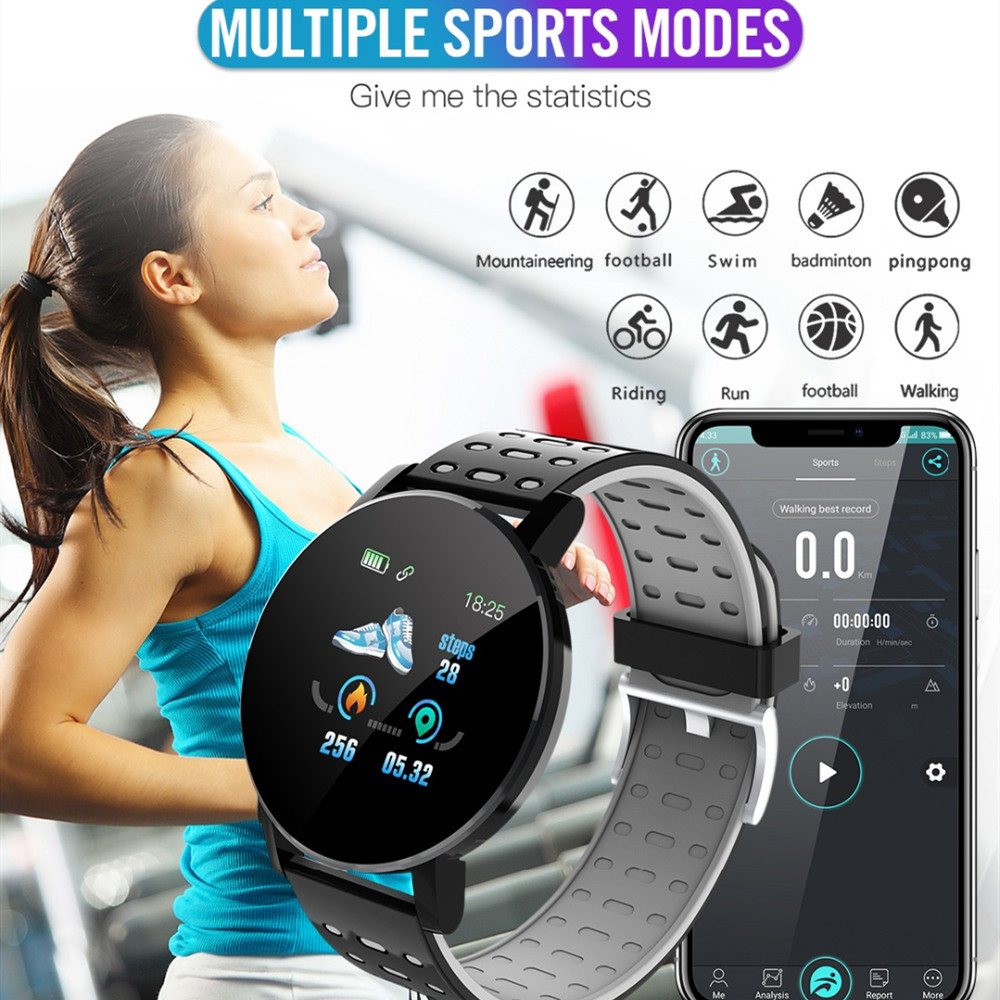 ORANGLES Bluetooth Smart Watch With Fitness Tracker And Health Monitoring - detailed closeup view - illustrating benefits - Image 3 of 3 | created for all | Shop Bluetooth Smart Watch With Fitness Tracker And Health Monitoring North Carolina | Free Shipping ORANGLES