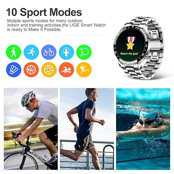 ORANGLES Multifunctional Smart Watch With Bluetooth Call And Health Monitoring - detailed closeup view - illustrating benefits - Image 3 of 6 | created for all | Shop Multifunctional Smart Watch With Bluetooth Call And Health Monitoring North Carolina | Free Shipping ORANGLES