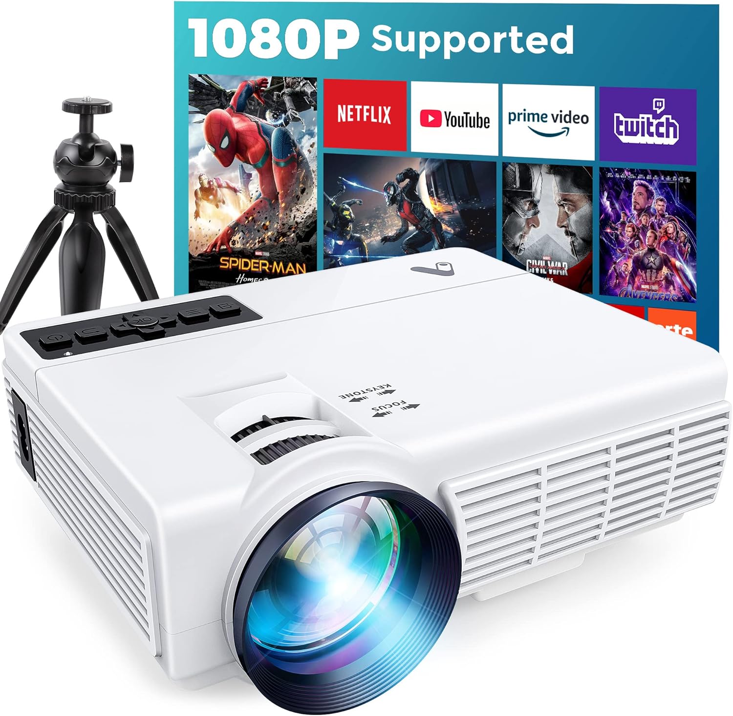 Mini Home Theater 1080p HD Portable Projector