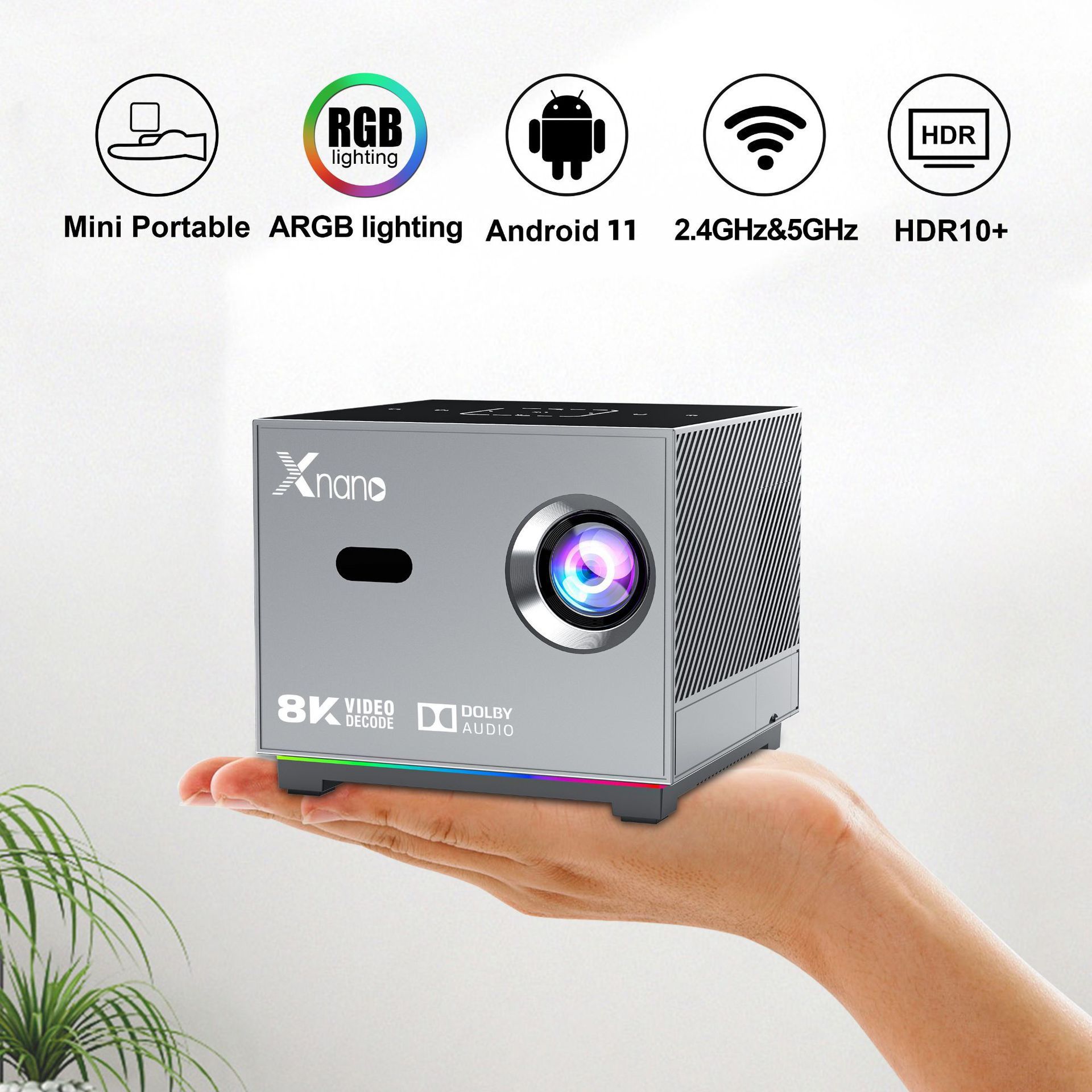 ORANGLES Portable Projectors Mini Office And Home Theater - high resolution display - Image 2 of 4 | perfect for office | California | Free Shipping ORANGLES
