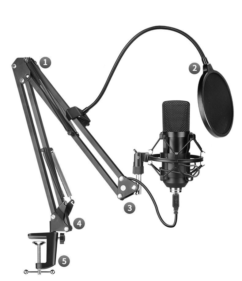 ORANGLES Portable Microphone for Recording and Live Performance - angled perspective - Image 4 of 4 | excellent for daily use | New York | Free Shipping ORANGLES