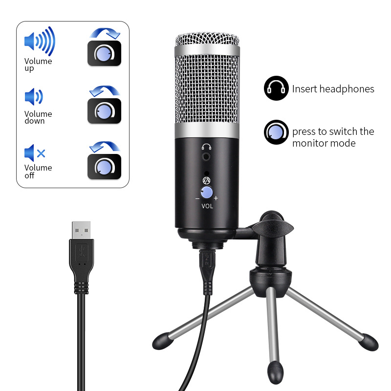 ORANGLES Best Microphone For Singing Professional Computer Microphone For Gaming And Recording - high resolution display - Image 2 of 3 | perfect for office | California | Free Shipping ORANGLES