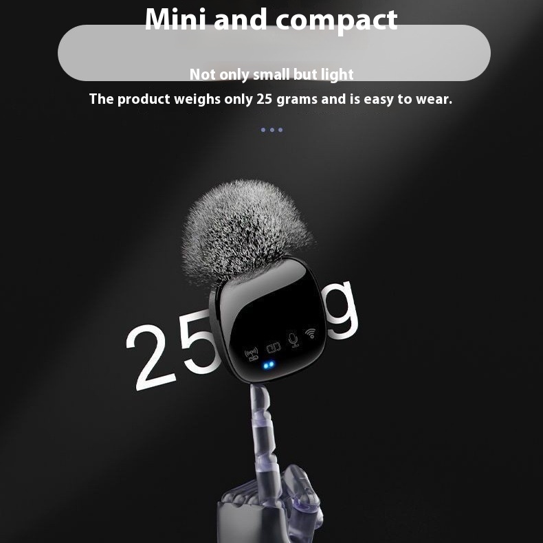 ORANGLES Wireless Lavalier Microphone – Bluetooth Mic With Reverb And Accompaniment For Clear Vocals - high resolution display - Image 2 of 5 | perfect for office | California | Free Shipping ORANGLES