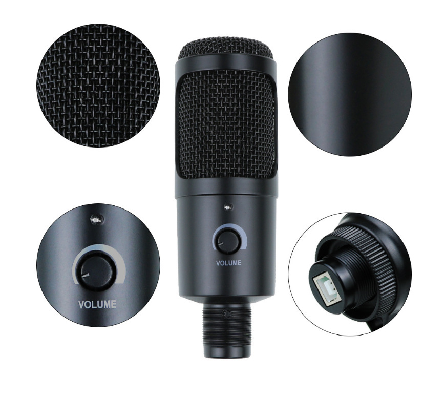 ORANGLES USB Condenser Microphone For Computer And Live Recording - detailed closeup view - Image 3 of 4 | great for travel | Texas | Free Shipping ORANGLES