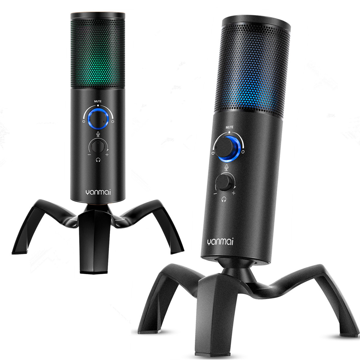 ORANGLES Microphone Condenser Microphone Q18 Two Directional Karaoke Recording - high resolution display - Image 2 of 4 | perfect for office | California | Free Shipping ORANGLES