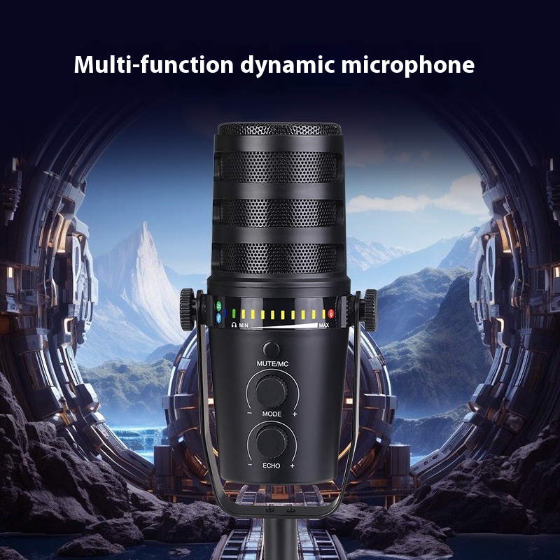 ORANGLES Podcast Microphone Studio Moving Coil For Stage Recording - high resolution display - Image 2 of 4 | perfect for office | California | Free Shipping ORANGLES