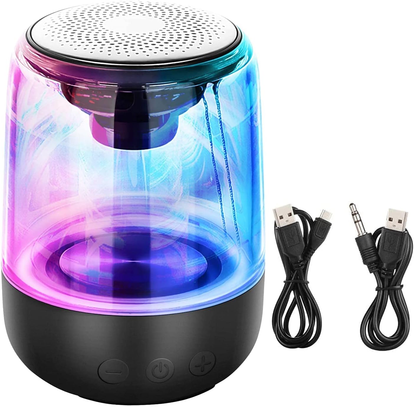 Portable Bluetooth Speaker With Powerful Bass And LED Light