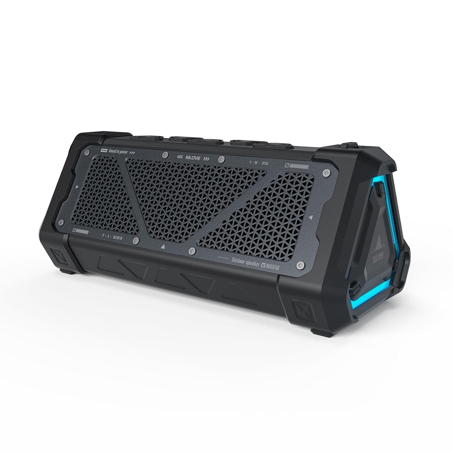 ORANGLES High Power Portable Wireless Outdoor Bluetooth Speaker - high resolution display - exposing craftsmanship - Image 2 of 6 | built for everyone | High Power Portable Wireless Outdoor Bluetooth Speaker for sale Georgia | Free Shipping ORANGLES