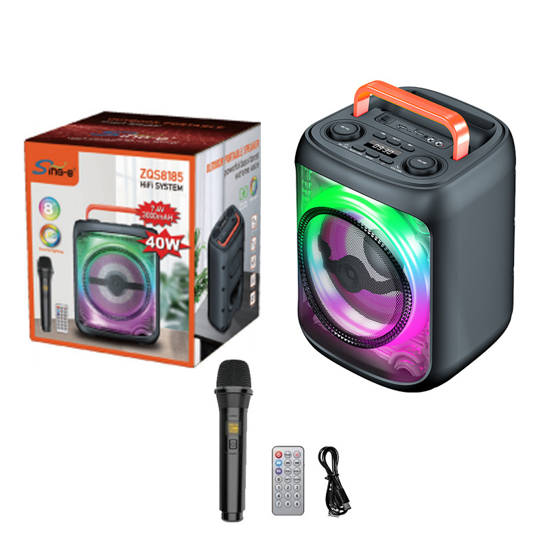 ORANGLES 8 Inch Bluetooth Subwoofer Audio System With Powerful Bass - angled perspective - presenting advantages - Image 4 of 4 | fits any environment | Purchase 8 Inch Bluetooth Subwoofer Audio System With Powerful Bass Michigan | Free Shipping ORANGLES