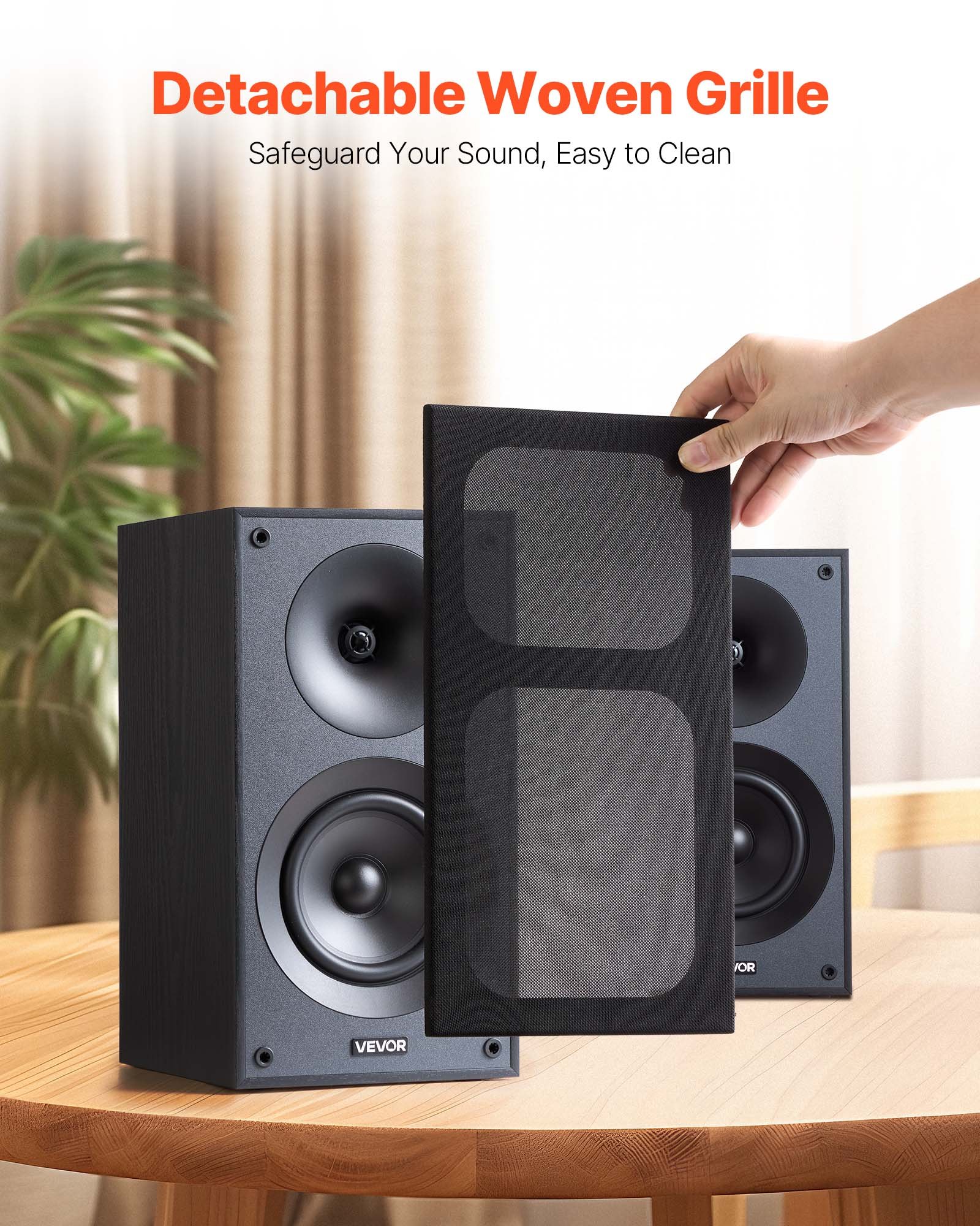 ORANGLES Passive Bookshelf Stereo Home Audio Speakers - angled perspective - presenting advantages - Image 4 of 4 | fits any environment | Purchase Passive Bookshelf Stereo Home Audio Speakers Michigan | Free Shipping ORANGLES