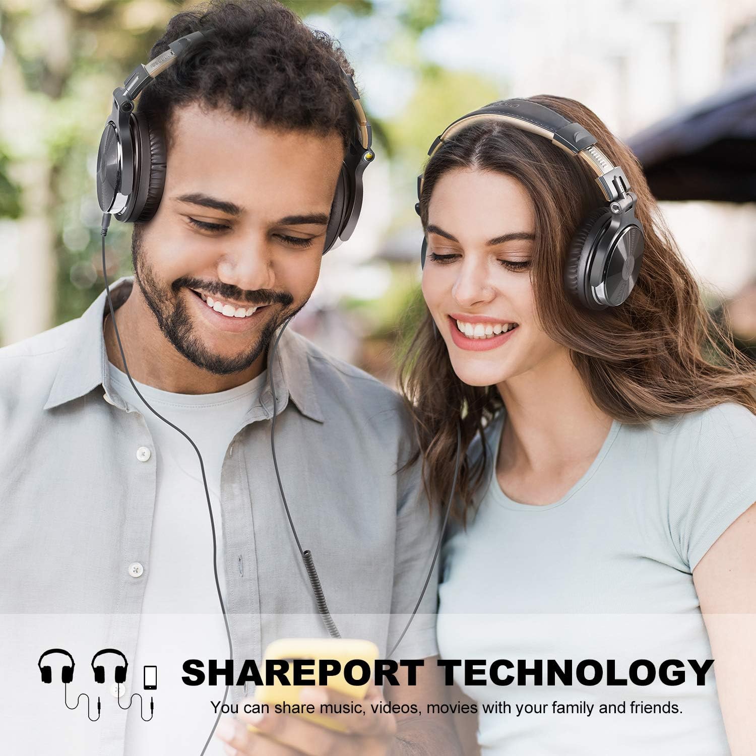 ORANGLES Best Budget Headset Wired Headphones With Comfortable Earmuffs - high resolution display - Image 2 of 5 | perfect for office | California | Free Shipping ORANGLES
