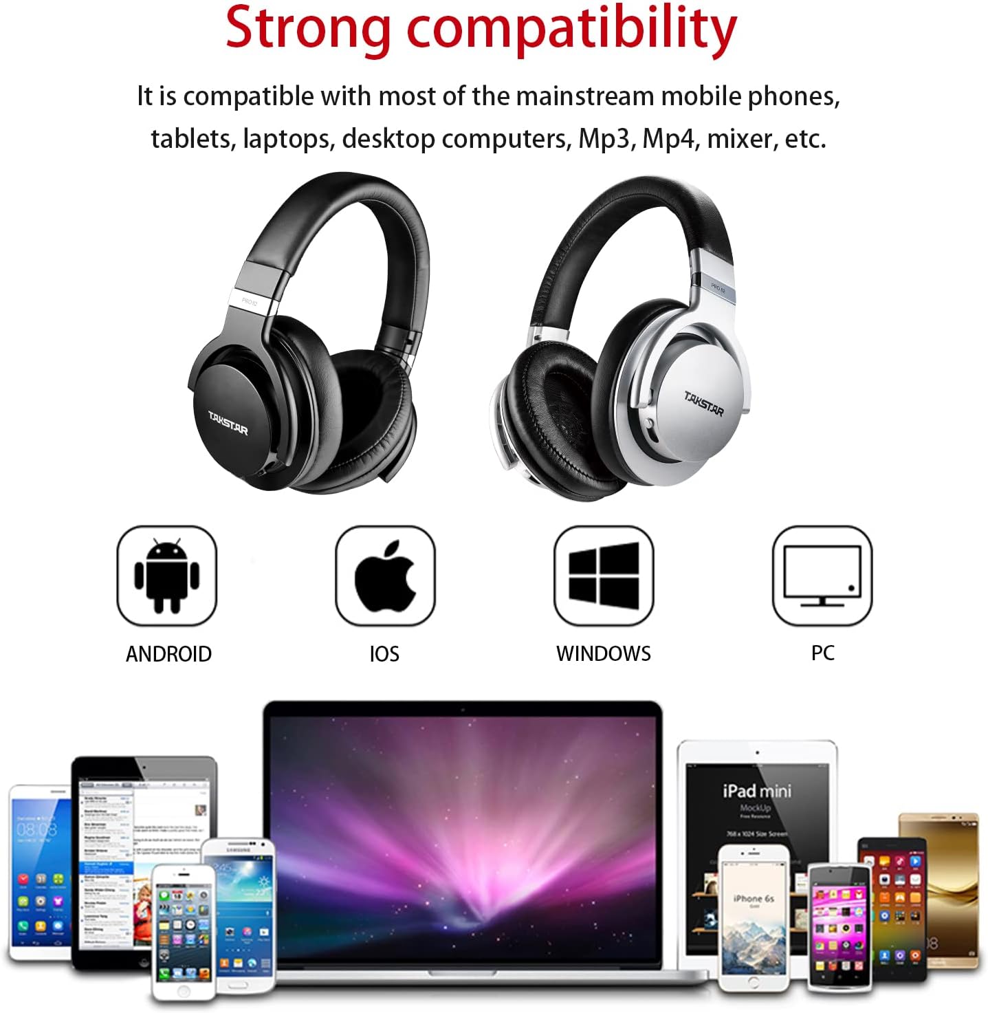 ORANGLES Best Headset For Studio Dual Purpose Enclosed Recording Monitor - high resolution display - Image 2 of 4 | perfect for office | California | Free Shipping ORANGLES